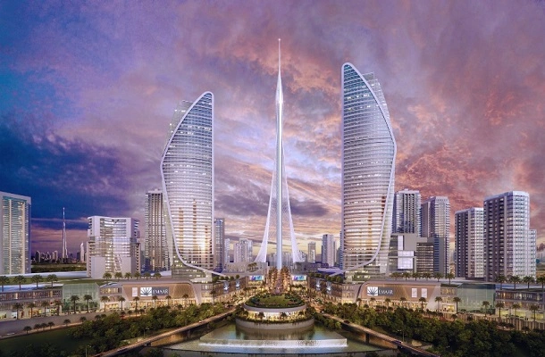 Tower architecture in Dubai