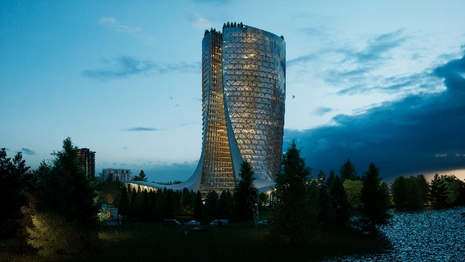 Design and architecture of the tower in Toronto