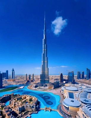 Tower architecture in Dubai